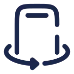 Smartphone Rotate Angle SVG Icon